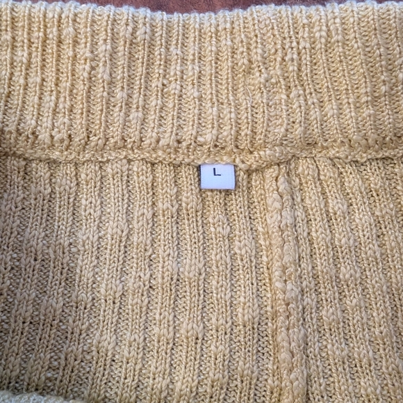 ✨FINAL PRICE✨ Knit Yellow Summer Tank & Shorts Set - Picture 5 of 9